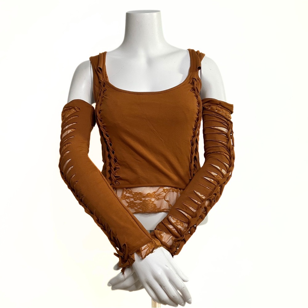 Current Mood Alternative Spells Top & Gloves Set Womens SZ 2X Witchy Whimisgoth
